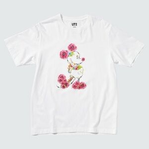 Uniqlo Disney Mickey Tee with Floral Graphic